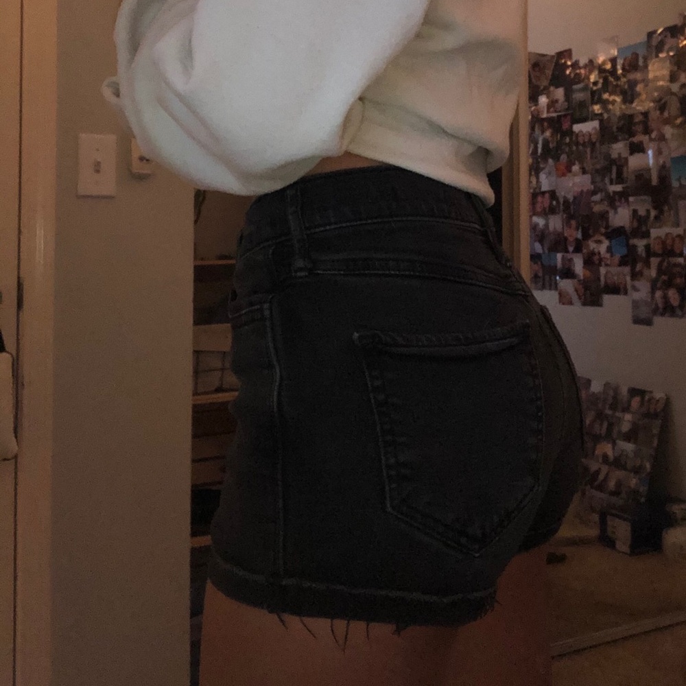 Black High Waisted Hollister Shorts